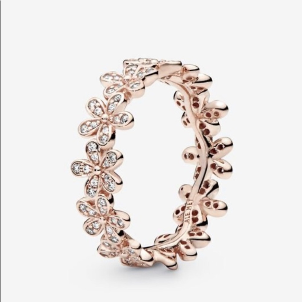 Pandora Rose Gold Flower Ring